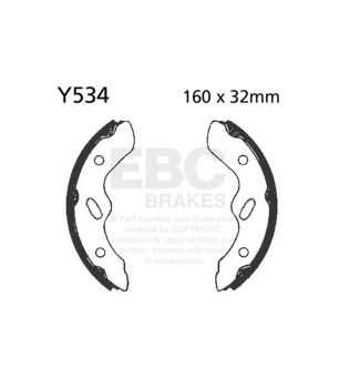 EBC Y534G Nutbremsbackensatz