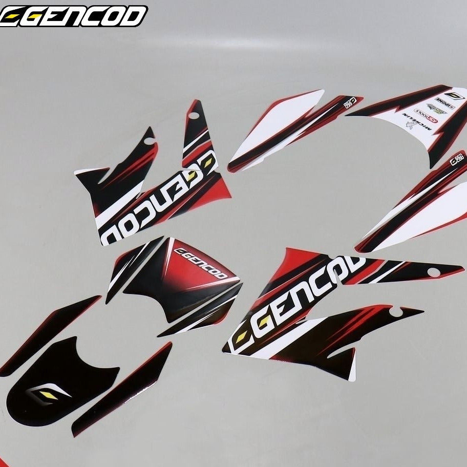 Kit decorativo Derbi DRD, Gilera SMT, RCR (2011 - 2017) Gencod rojo
