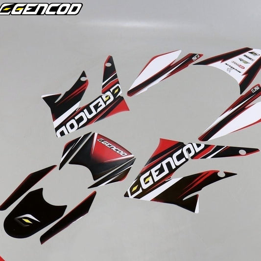 Kit decorativo Derbi DRD, Gilera SMT, RCR (2011 - 2017) Gencod rojo