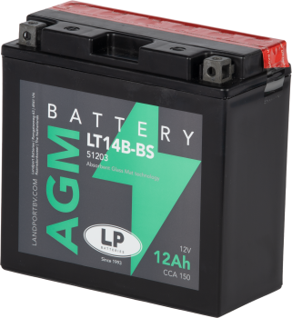 Bateria   LT14B-BS   LP Landport  AGM Sin Mantenimiento Pack Acido
