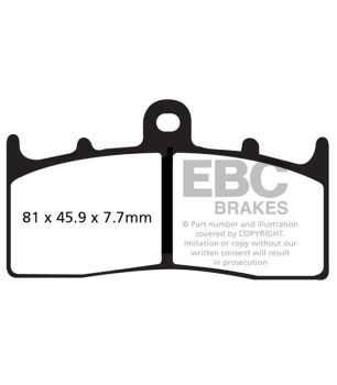 EBC EPFA294HH Pastilla EPFA trackdays Extreme Pro HH