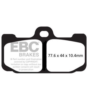 EBC EPFA295HH Pastilla EPFA trackdays Extreme Pro HH