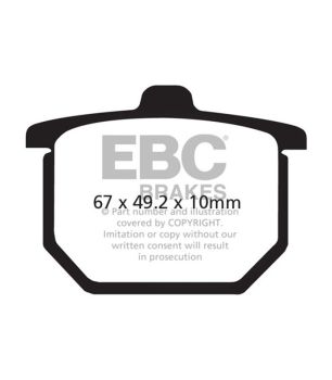 EBC FA030V Pastilla semi sinterizada V-PAD
