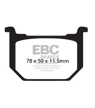 EBC FA051V Pastilla semi sinterizada V-PAD