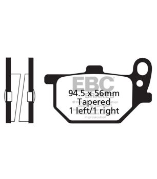EBC FA061V Bremsbelag halbsynthetisch V-PAD