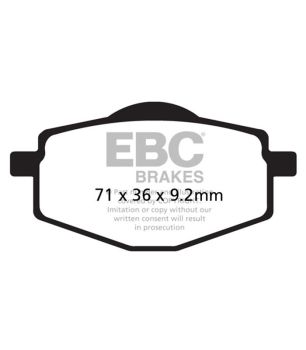 EBC SFAC408 Pastilla de carbono para Scooter
