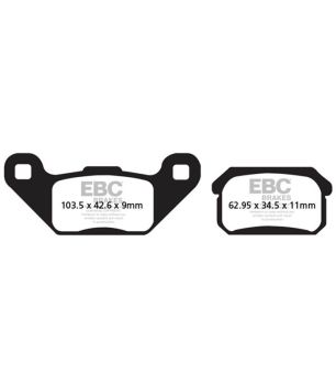 EBC FA431R Gesinterter Offroad-Bremsbelag