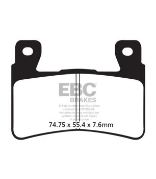 EBC GPFAX296HH Pastilla circuito Sintered HH