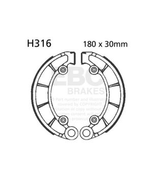 EBC H316 Bremsbackensatz