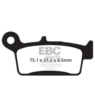 EBC SFA186 Pastilla organica Scooter