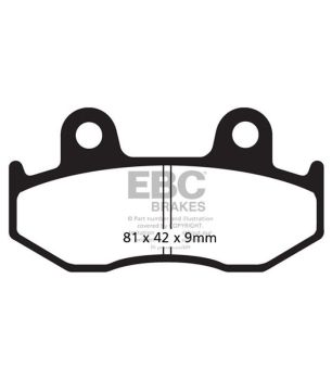EBC SFAC323 Pastilla de carbono para Scooter