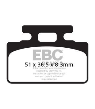 EBC SFAC151 Pastilla de carbono para Scooter
