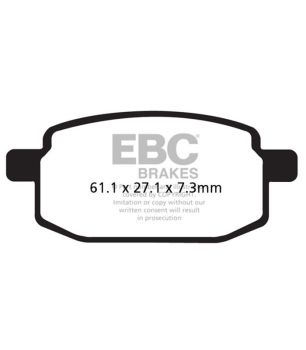EBC SFAC169 Kohlenstoff-Bremsbelag für Scooter