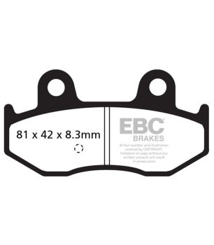 EBC FA165TT Pastilla organica Off Road
